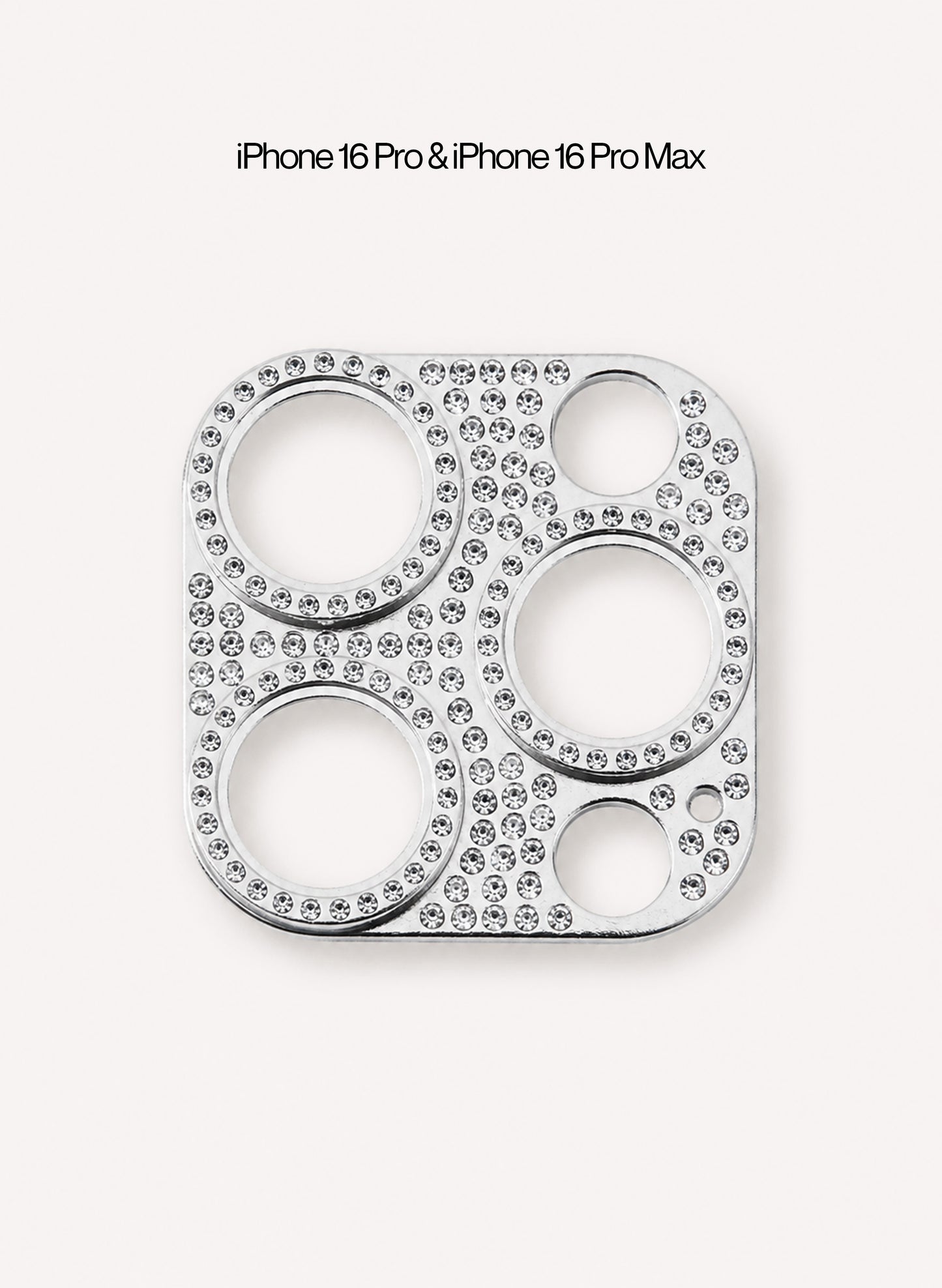 Rhinestone Camera Sticker - Silver