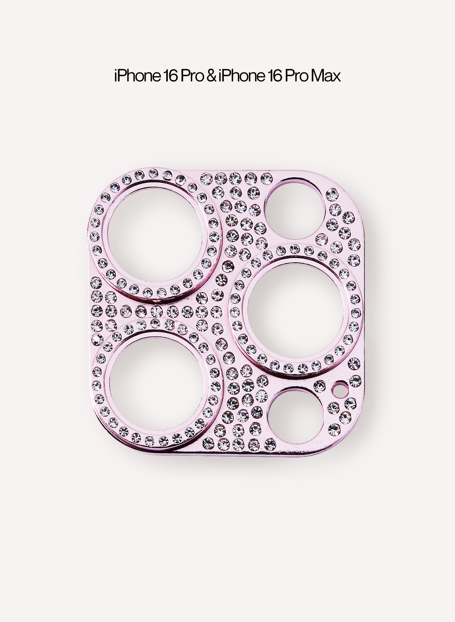 Rhinestone Camera Sticker - Pink