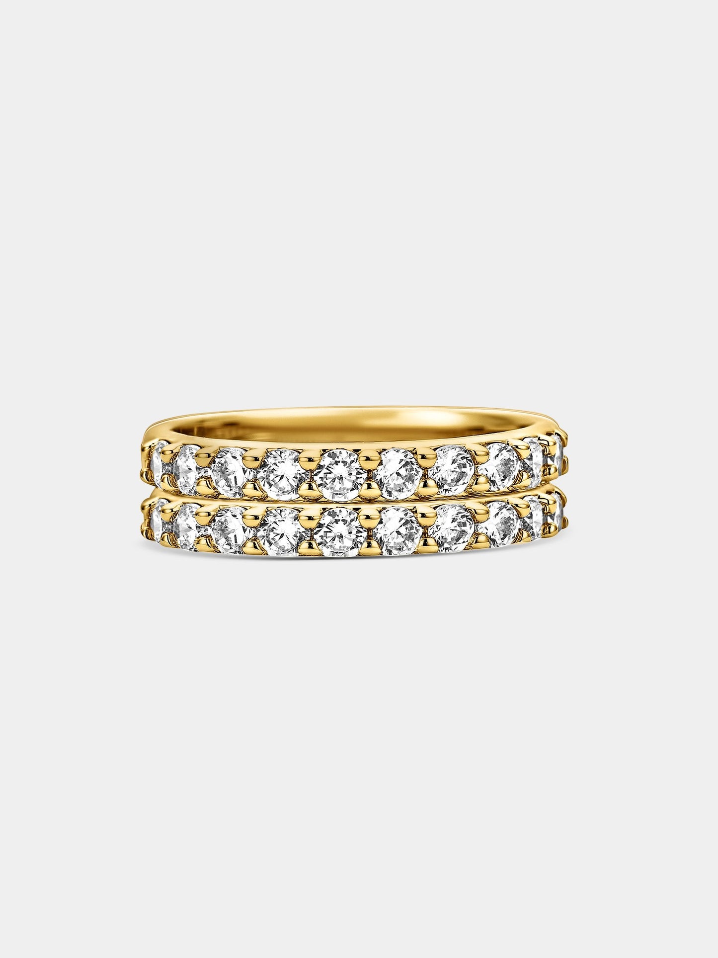 Stone Stacking Ring Gold