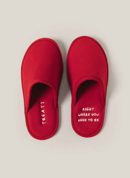 Hotel Slippers - Red