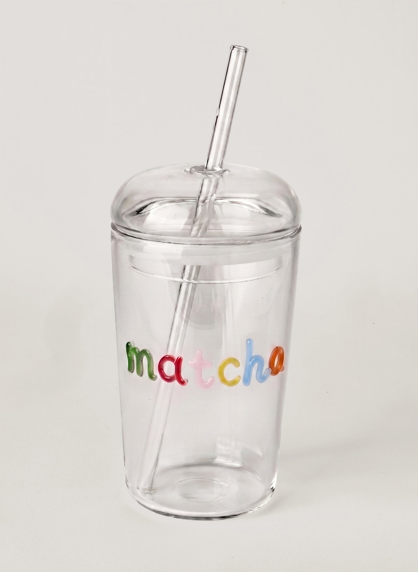 Matcha Glass Tumbler - Multi