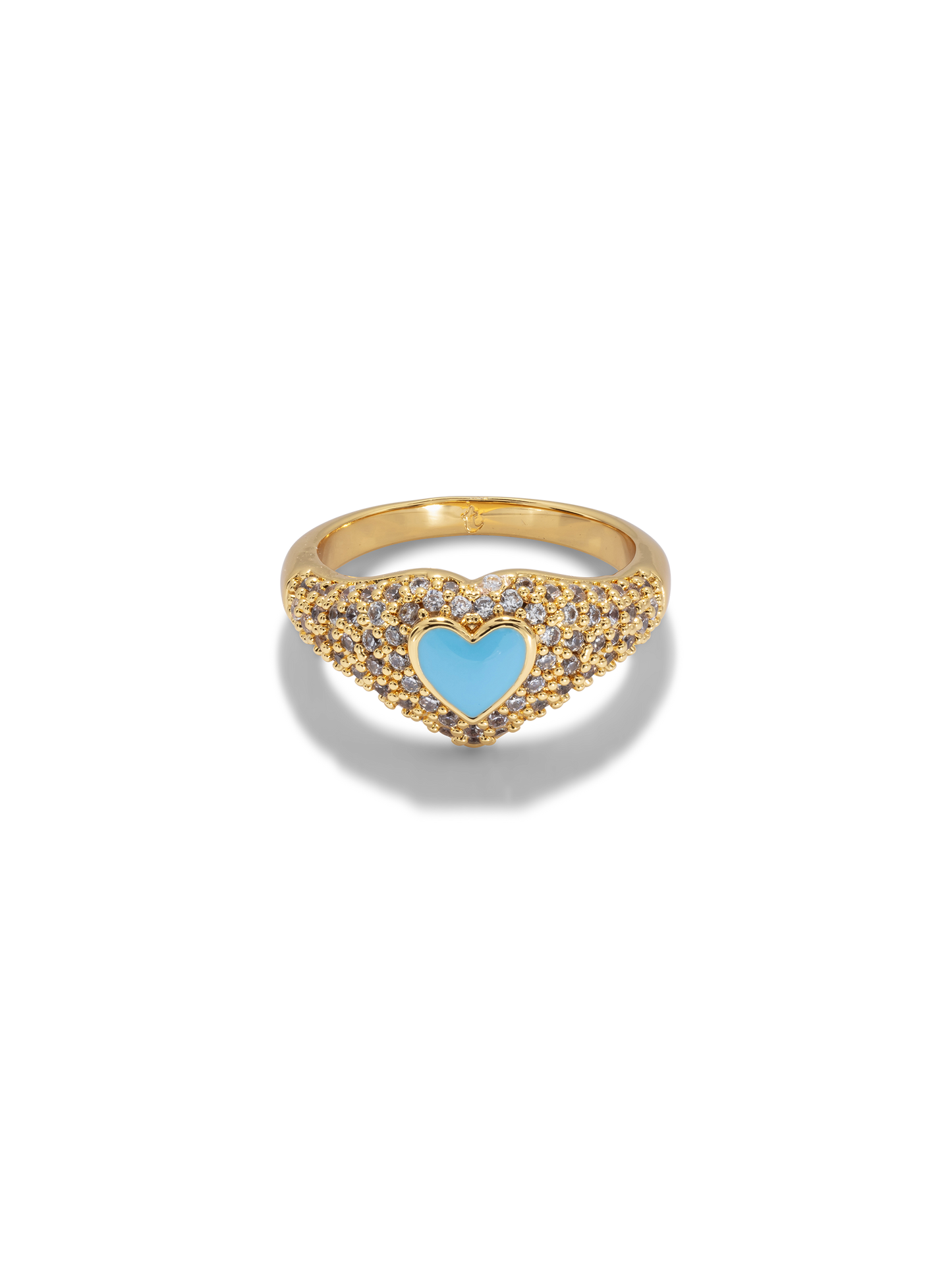 Sweetheart Signet Ring - Blue