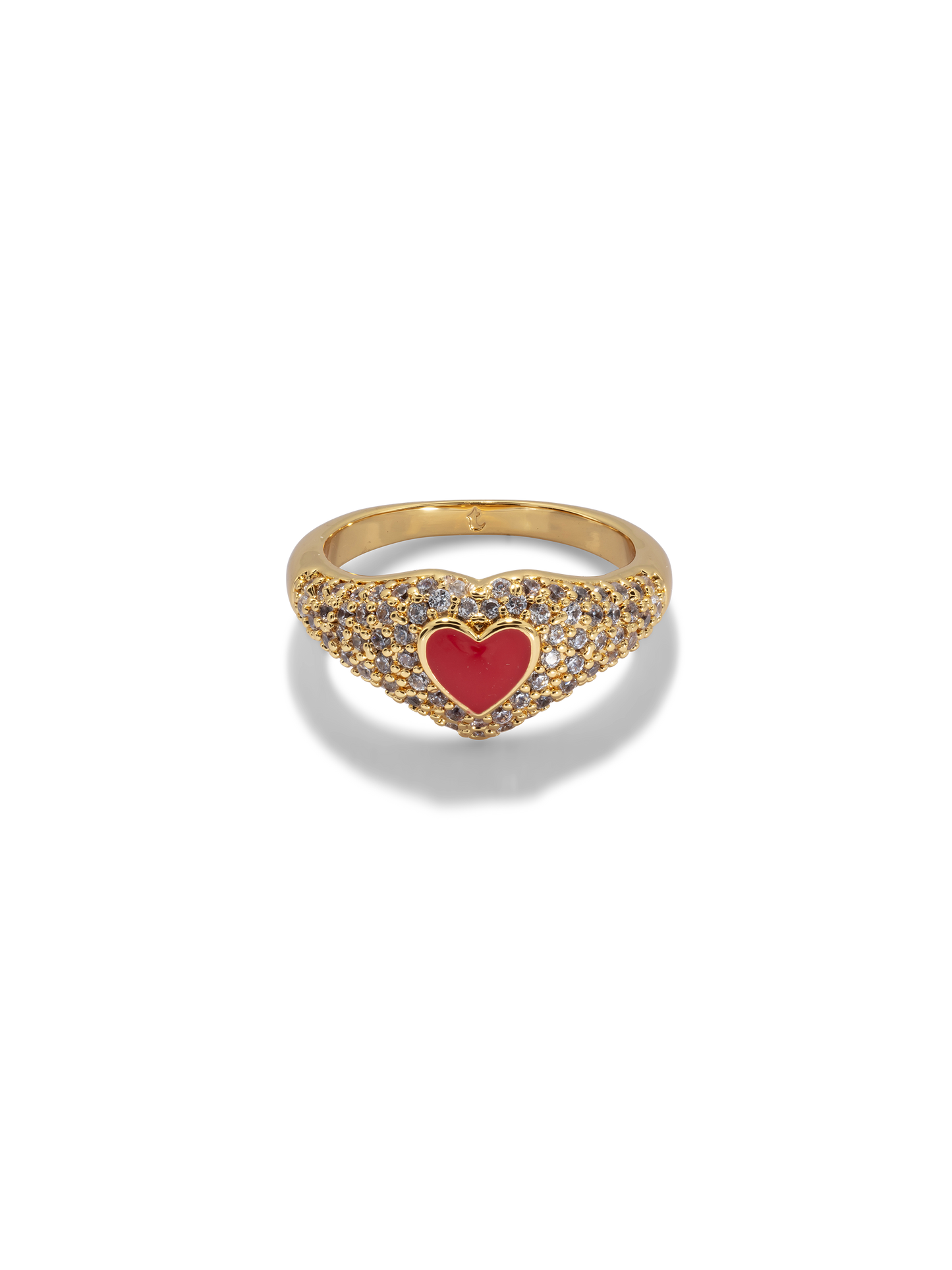 Sweetheart Signet Ring - Red