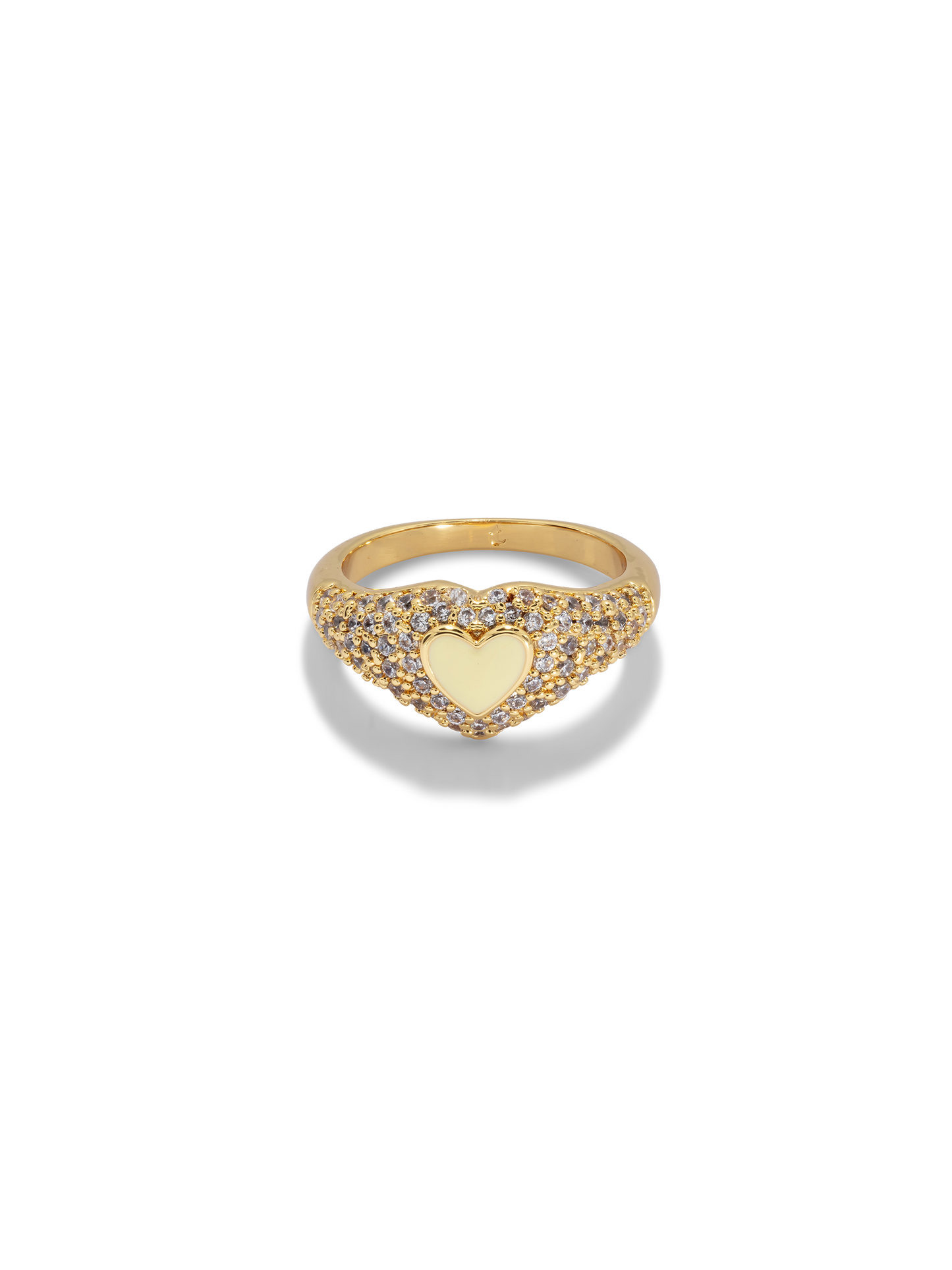 Sweetheart Signet Ring - Yellow