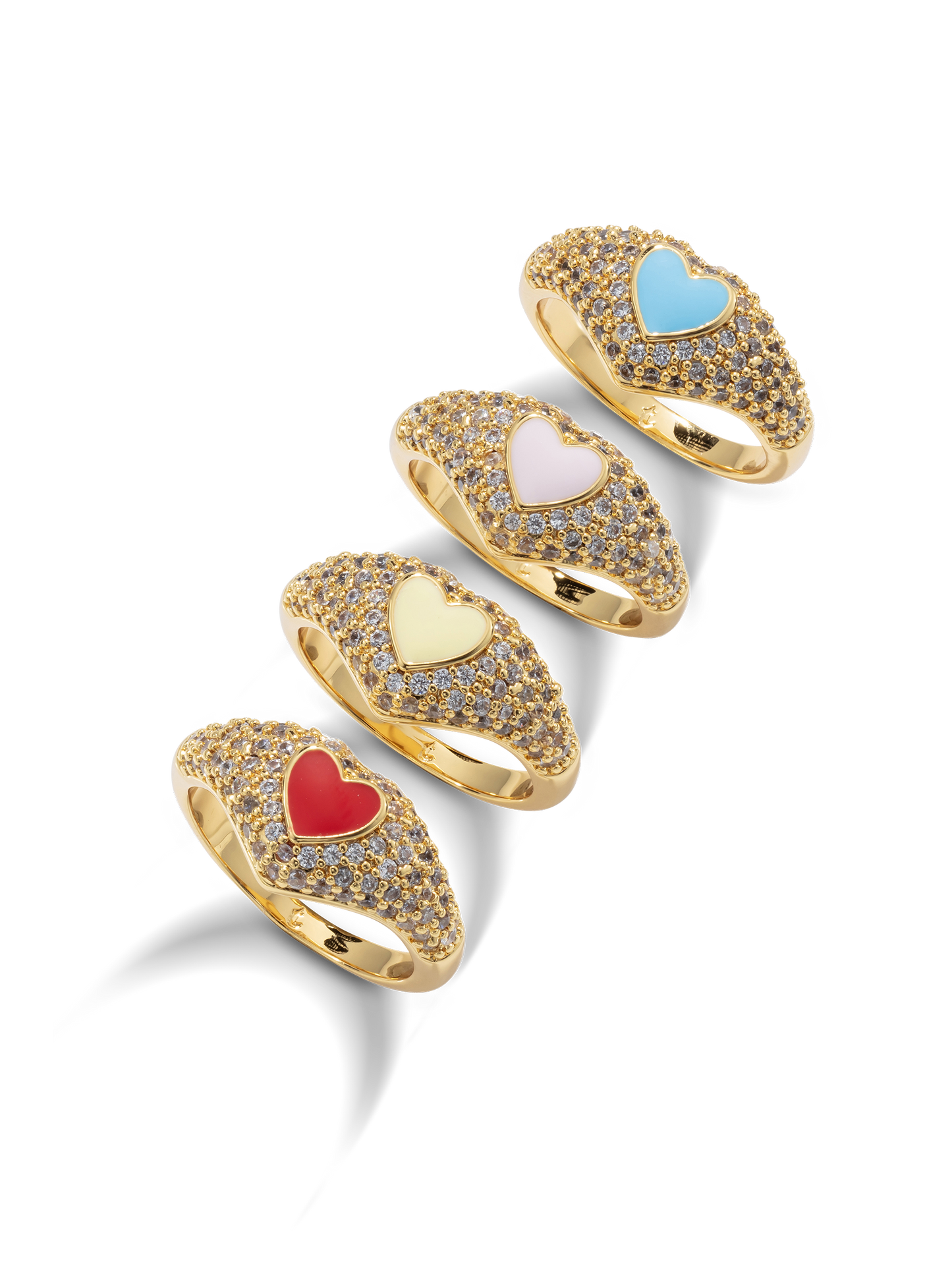 Sweetheart Signet Ring - Blue