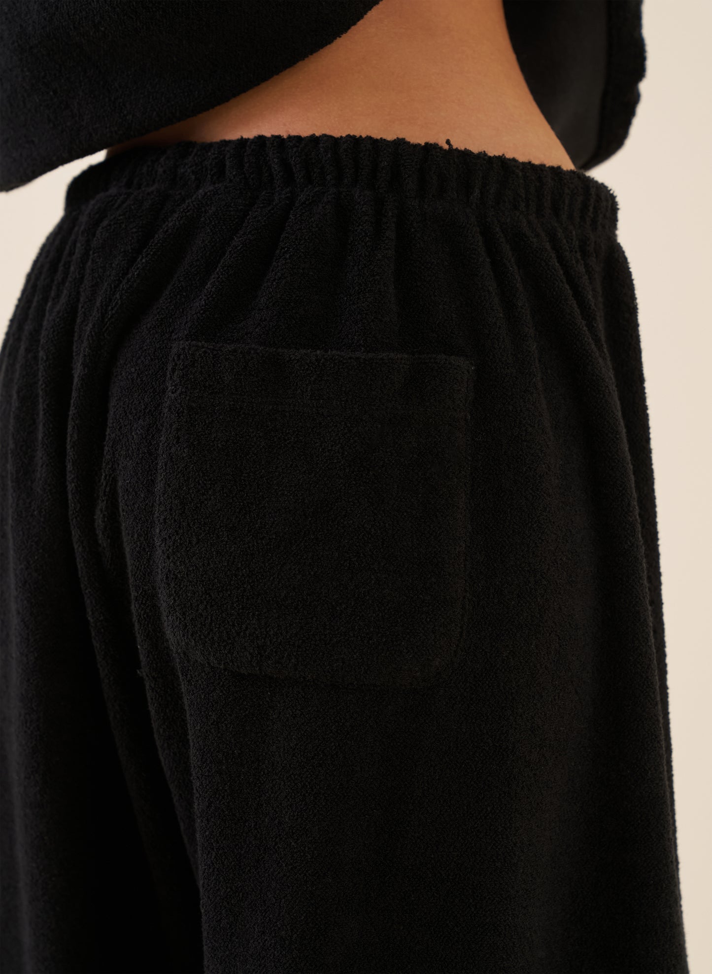 Towelling Tracksuit - Black