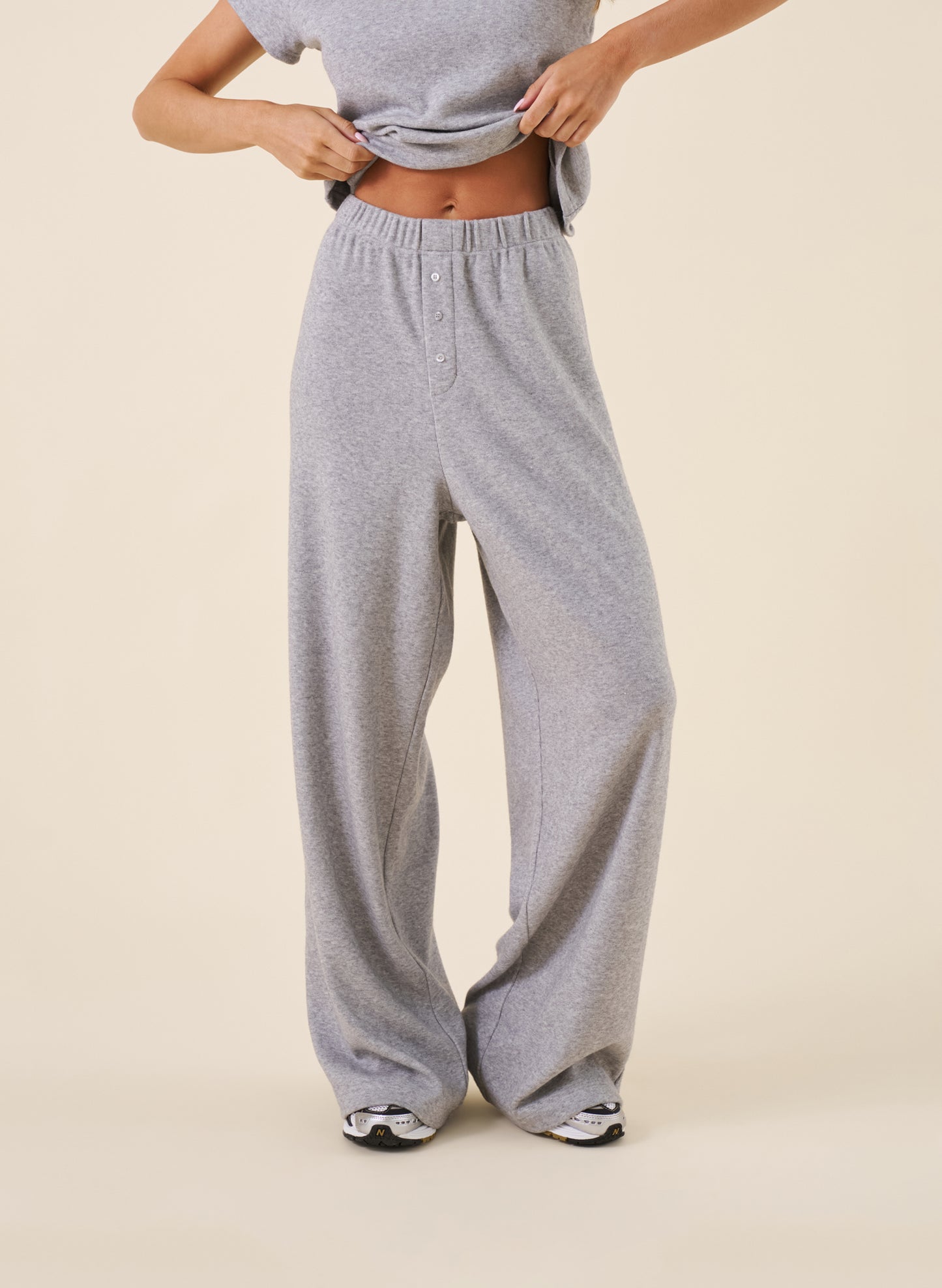 Cosy Knit Set - Grey Marl