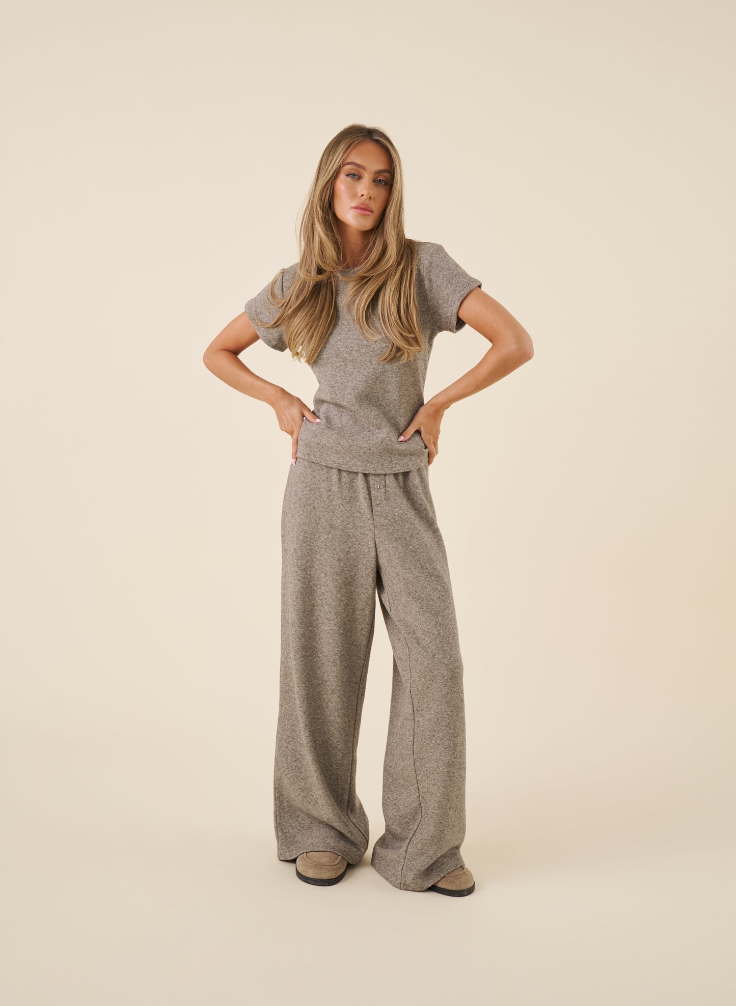 Cosy Knit Set - Taupe