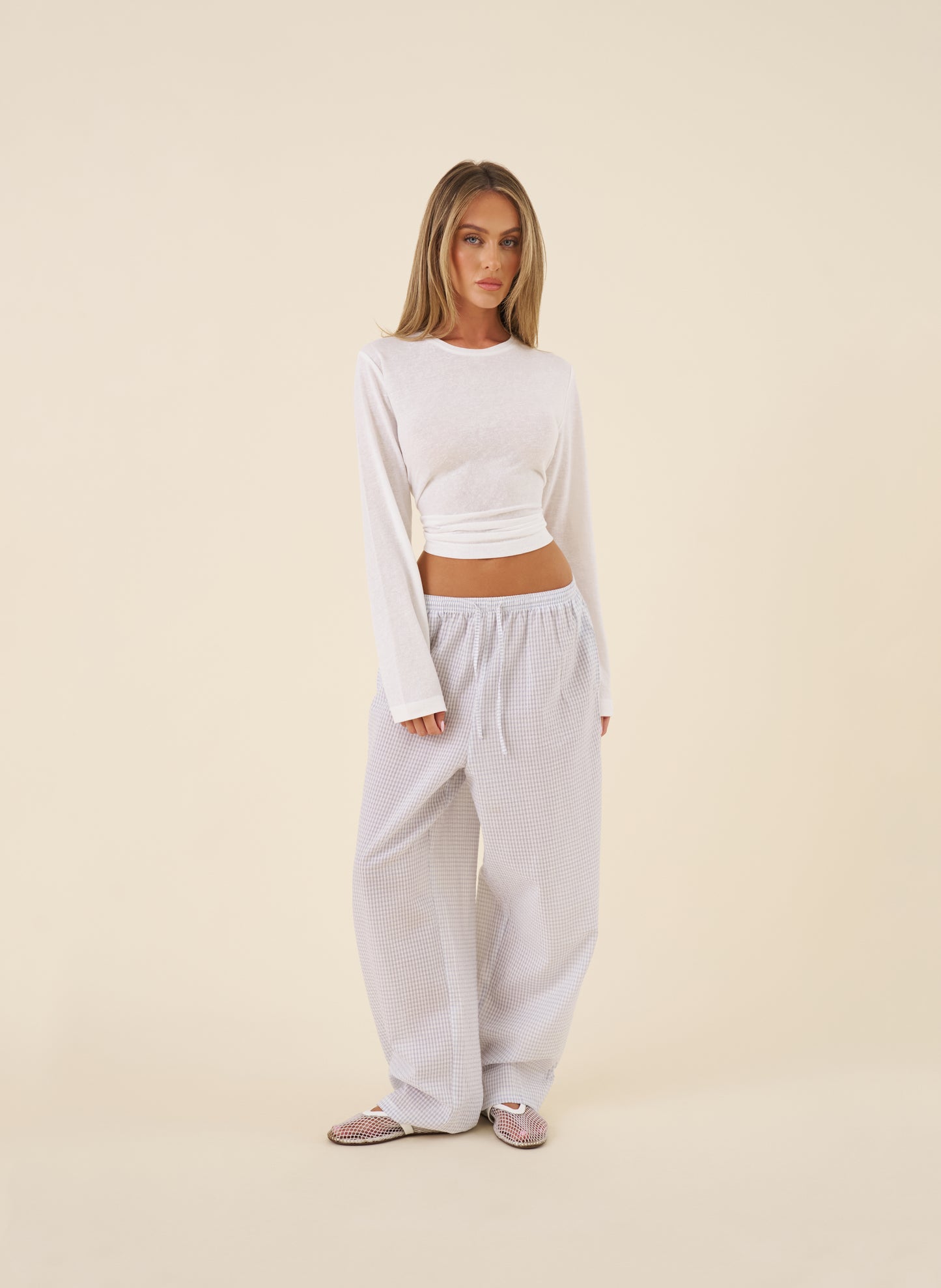 Lazy Lover Pants - Check