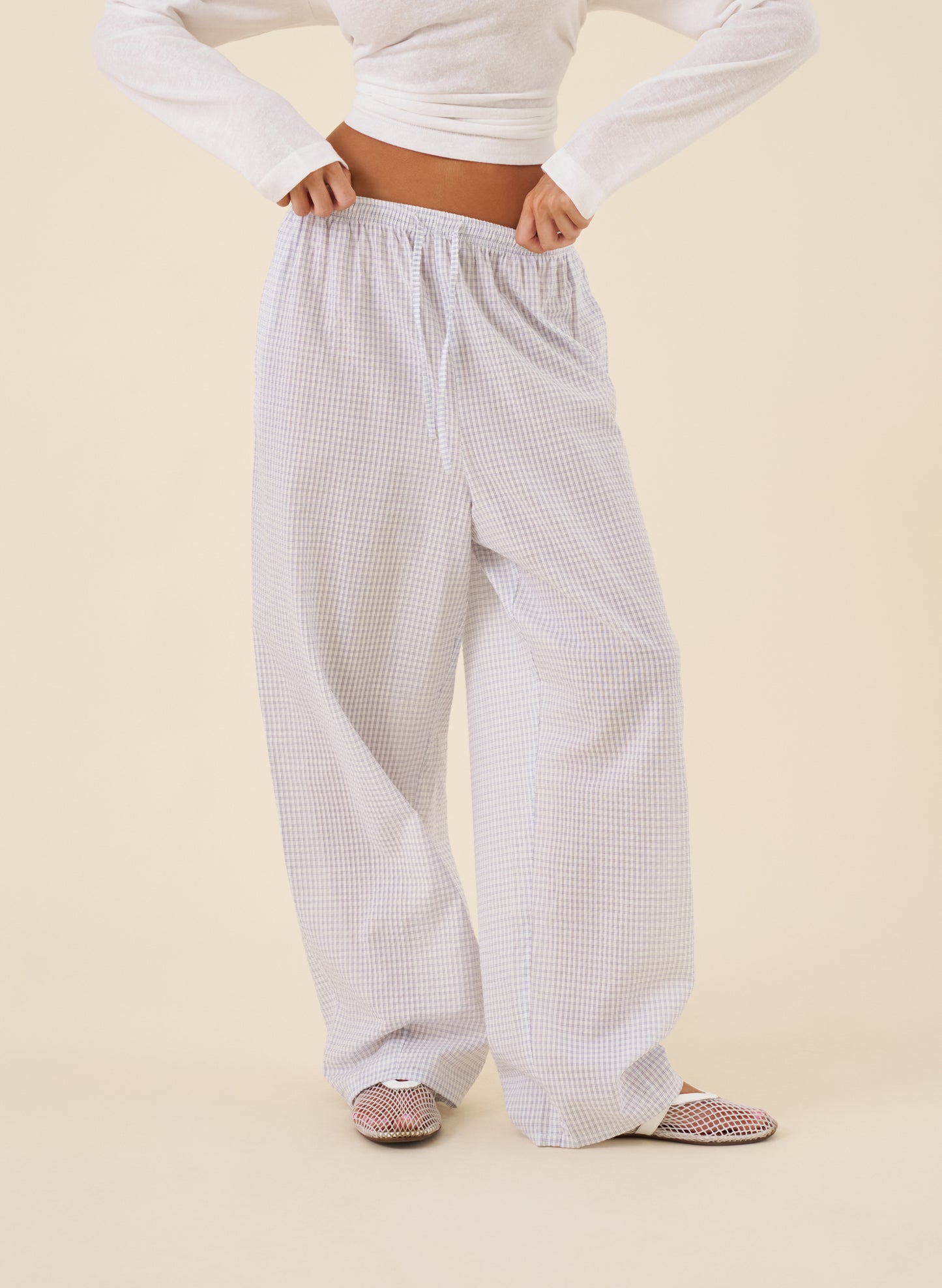 Lazy Lover Pants - Check