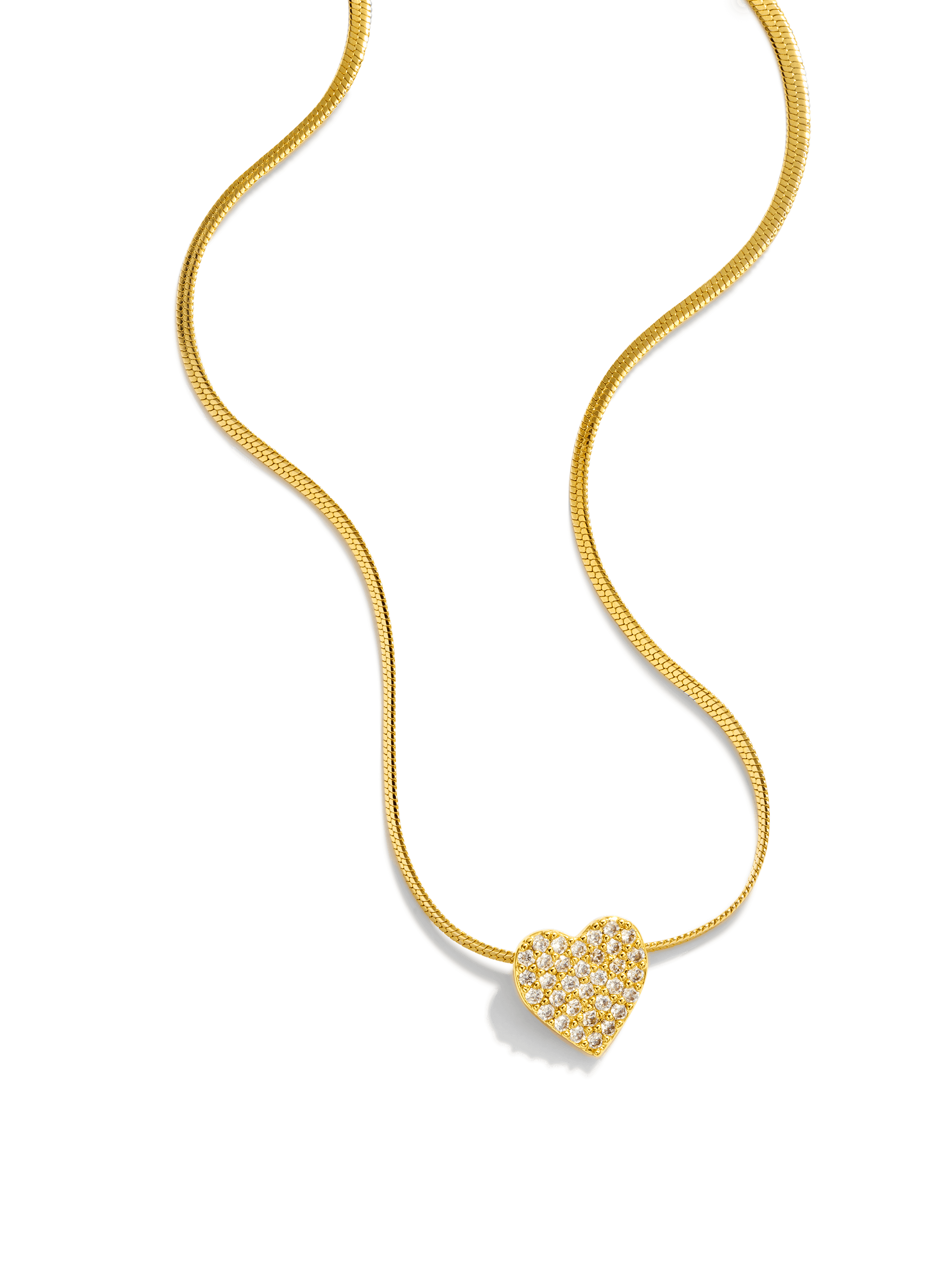 Mini gold 2025 heart necklace