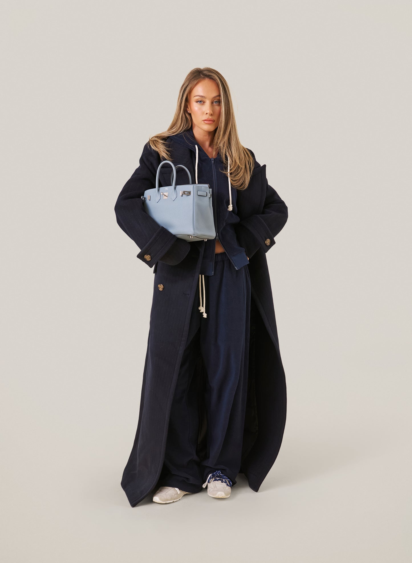 Towelling Tracksuit - Navy