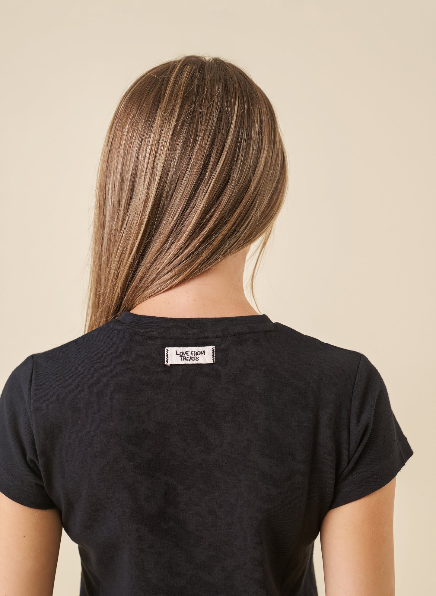 Love From Treats Baby Tee - Black