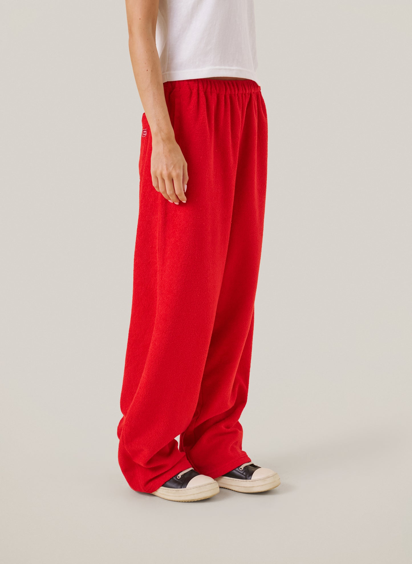Towelling Pants - Red