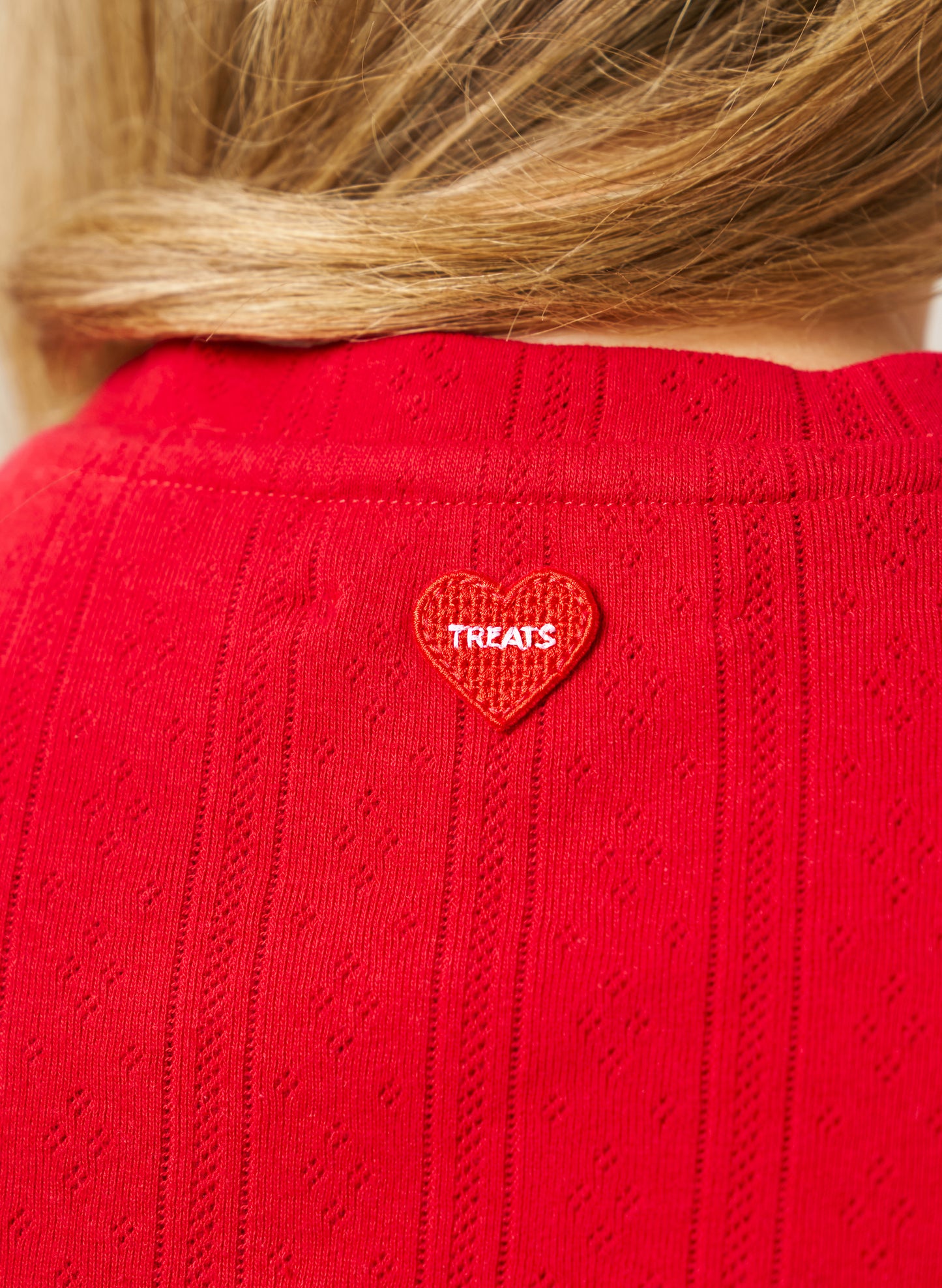 Pointelle Pyjamas Short Set - Red