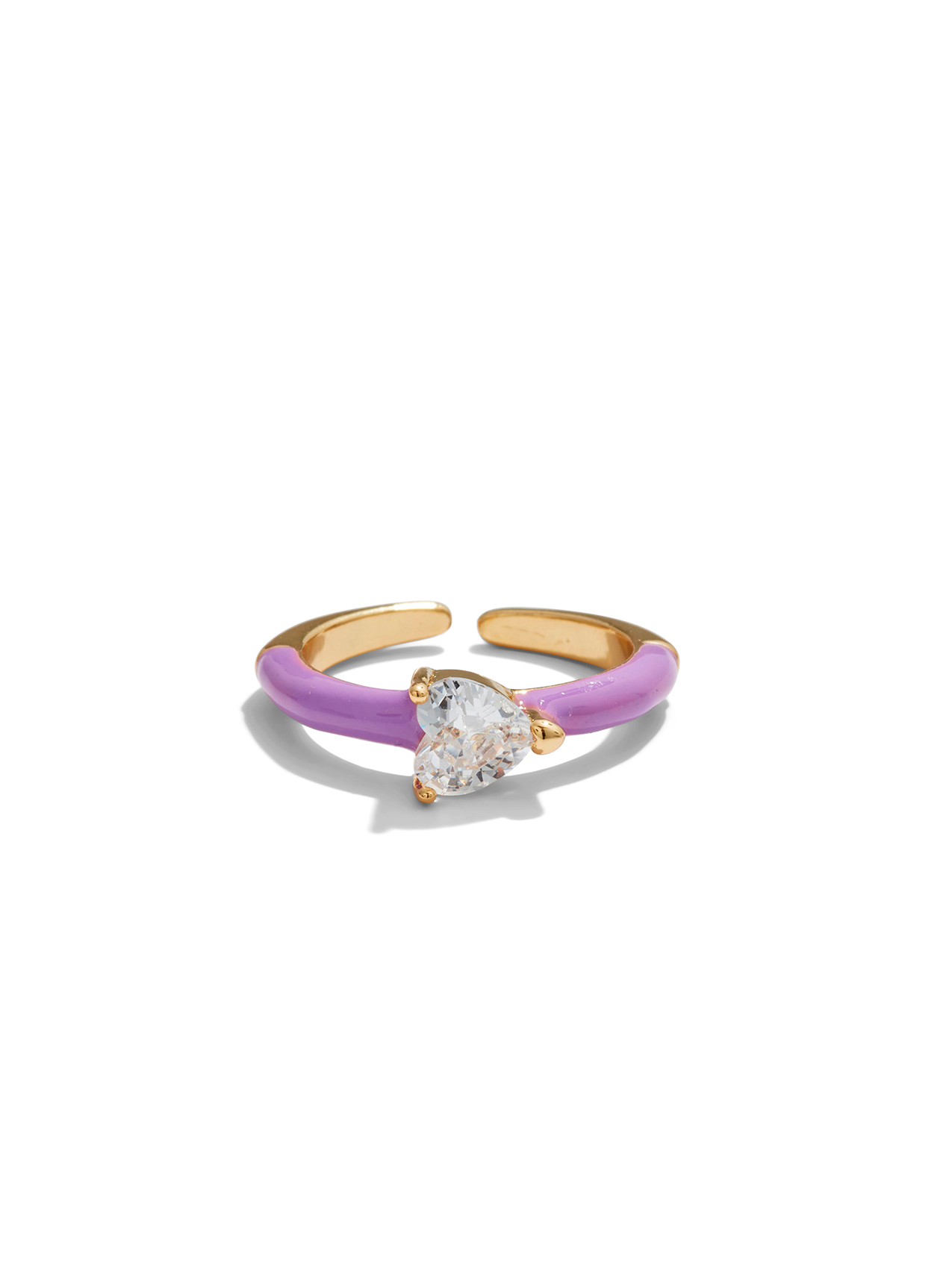 Purple Pastel Heart Ring