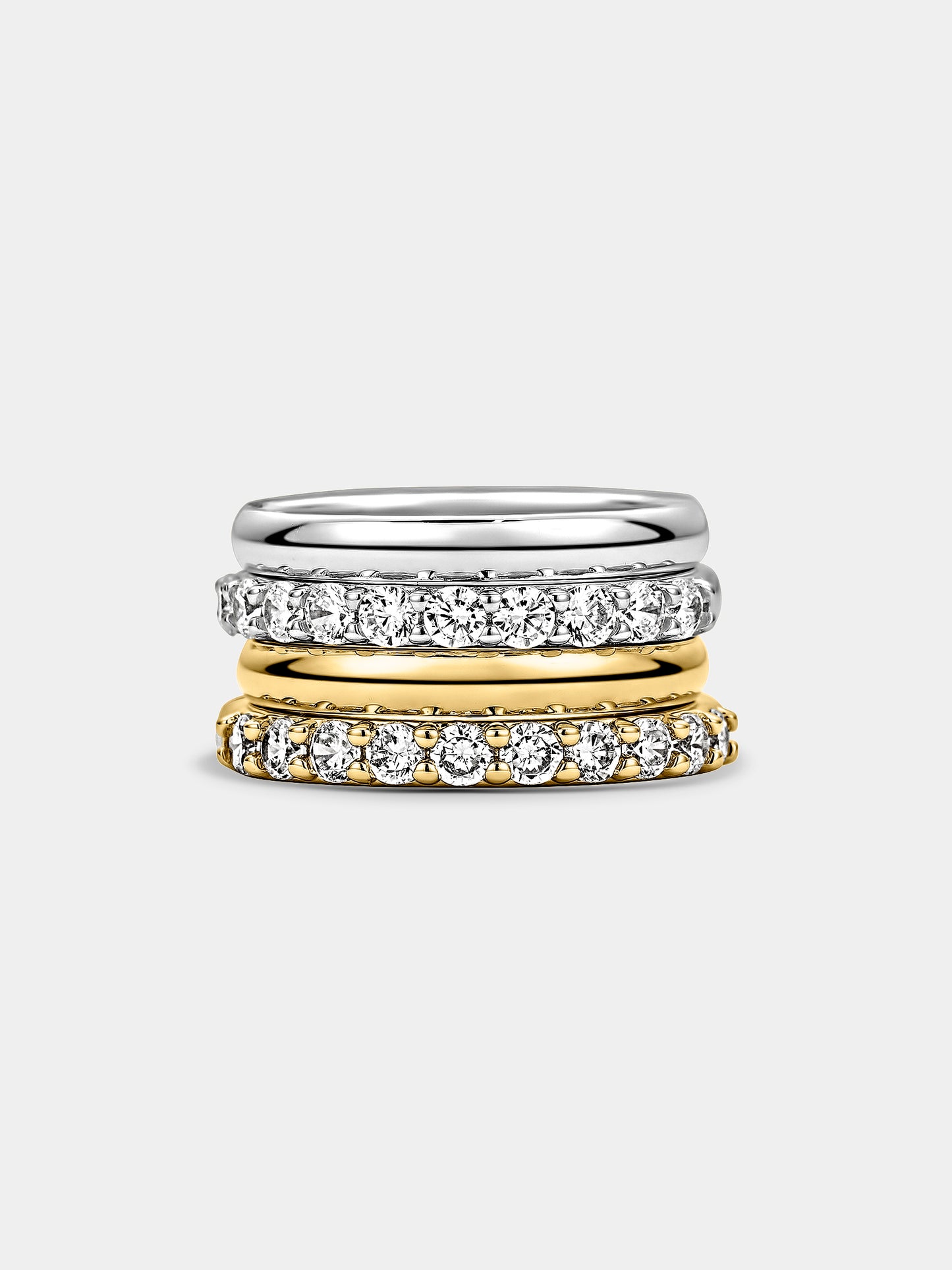 Plain Stacking Rings - Gold 2 Pack