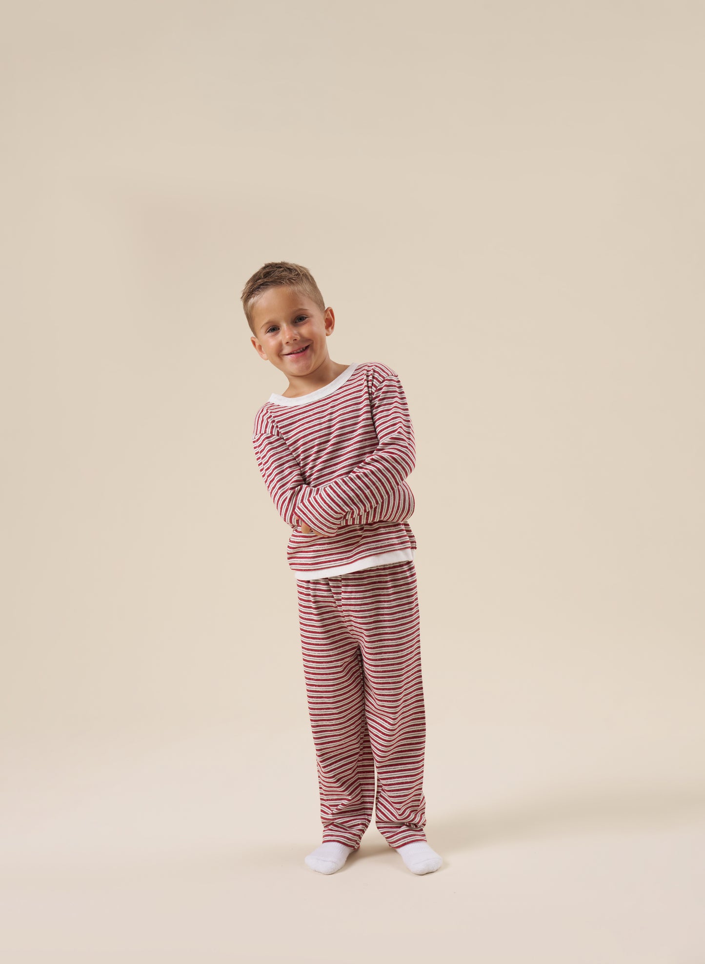 Kids Candy Stripe Set - Red