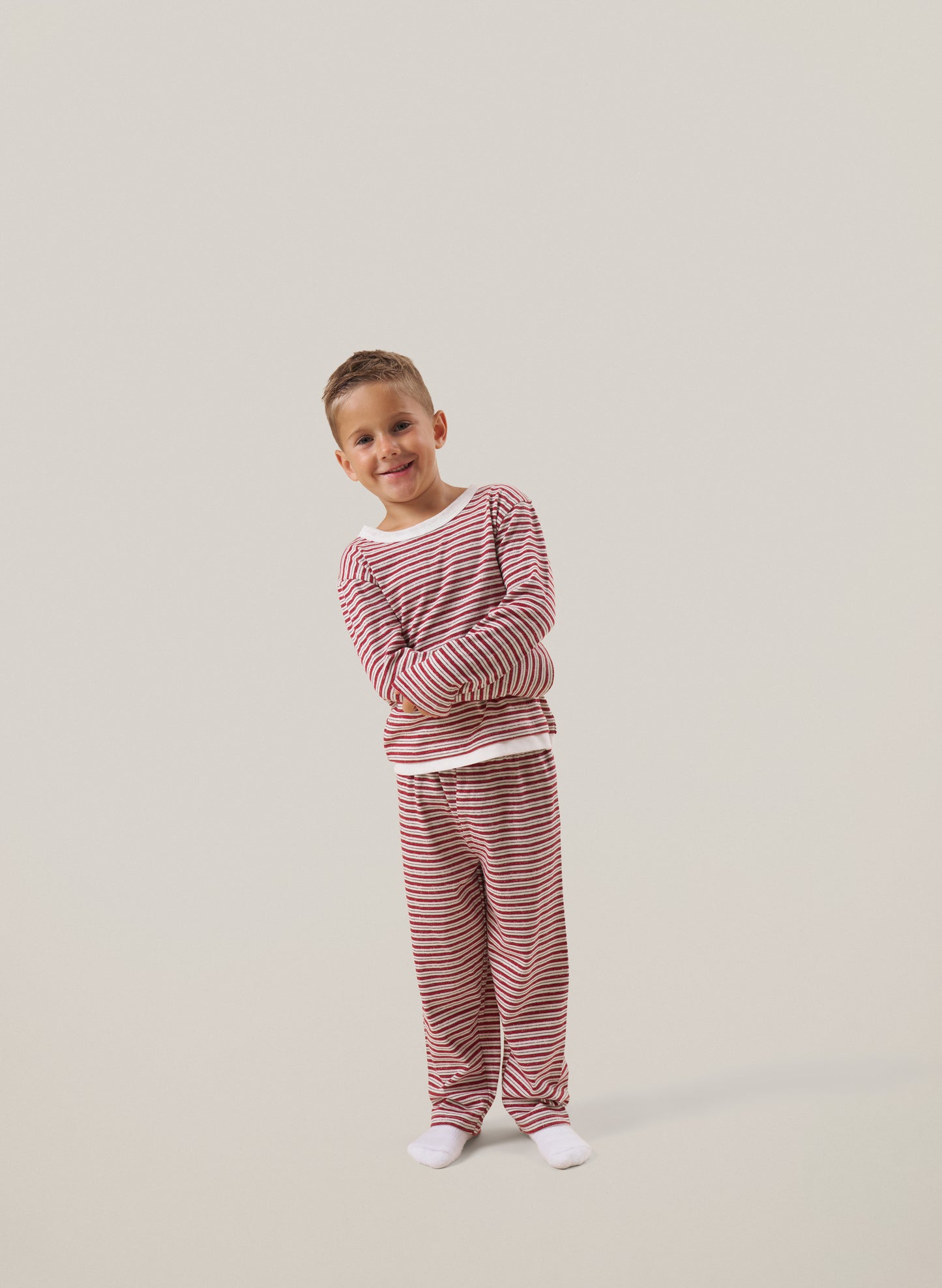 Kids Candy Stripe Set - Red