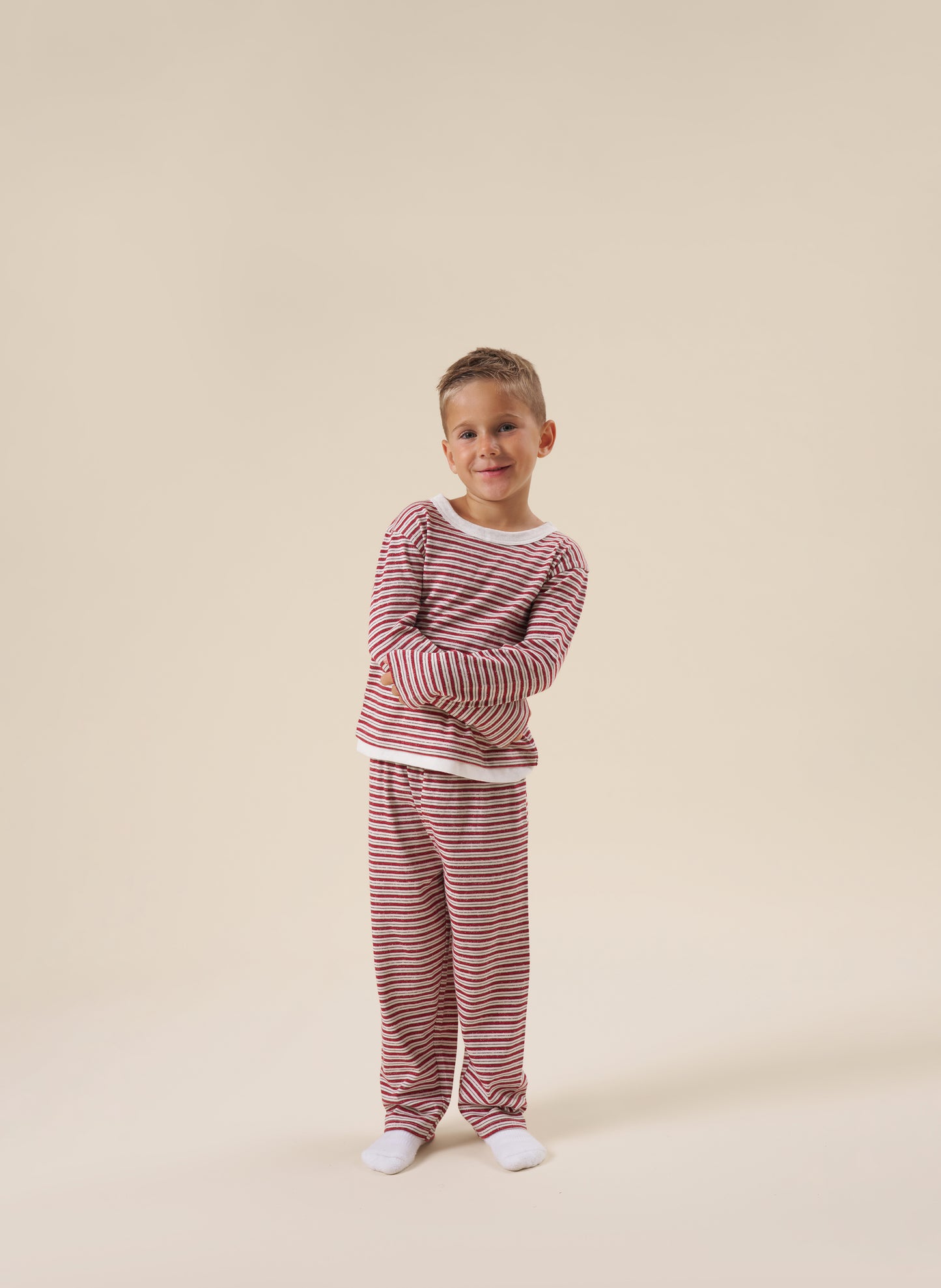 Kids Candy Stripe Set - Red
