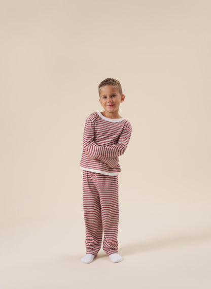 Kids Candy Stripe Set - Red