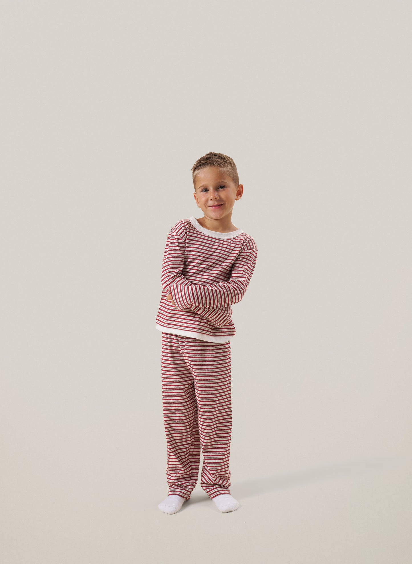 Kids Candy Stripe Set - Red