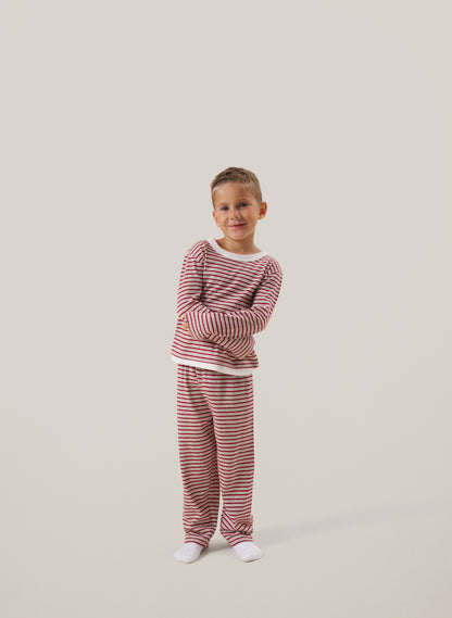 Kids Candy Stripe Set - Red