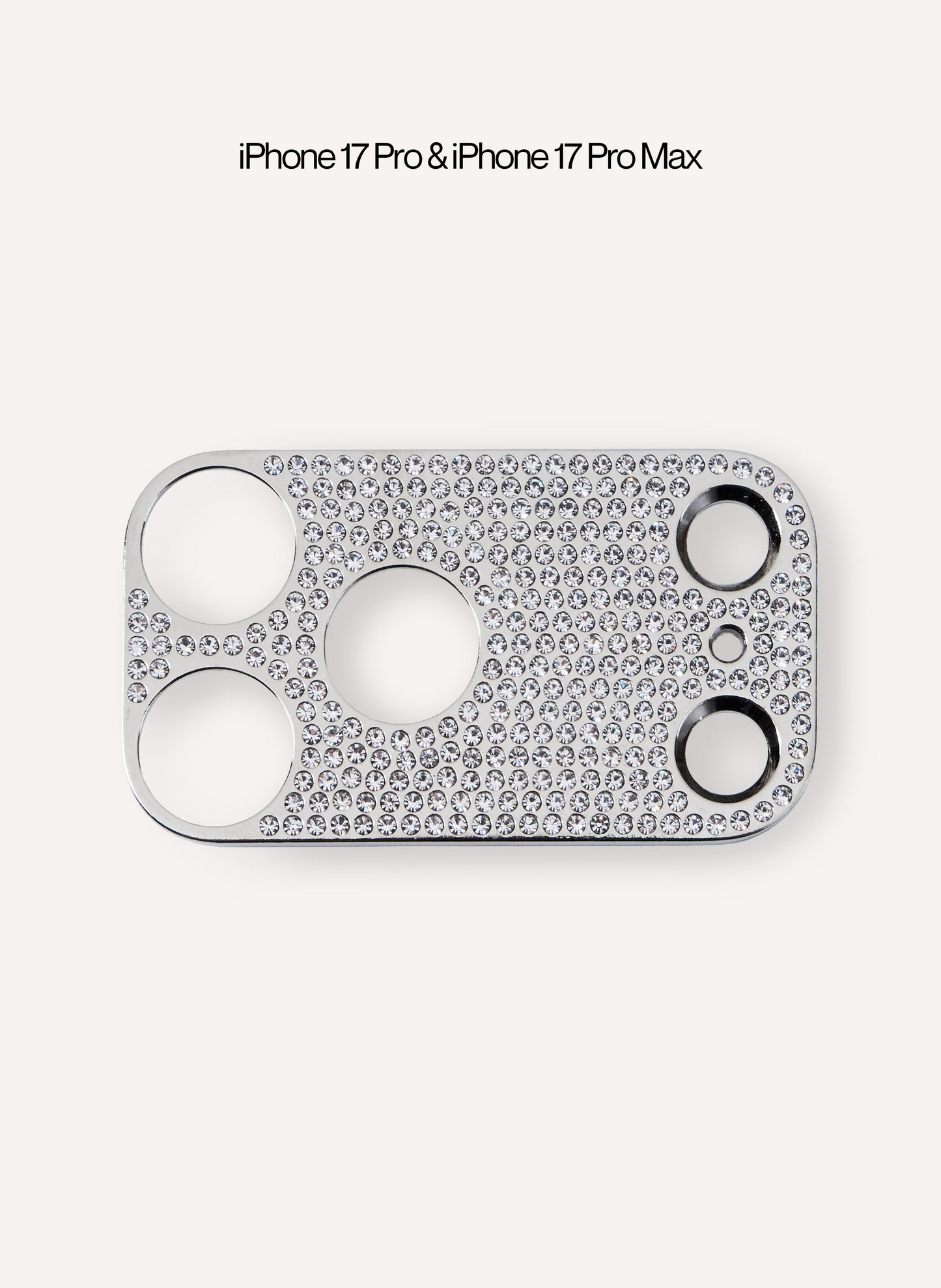 Rhinestone Camera Sticker - Silver
