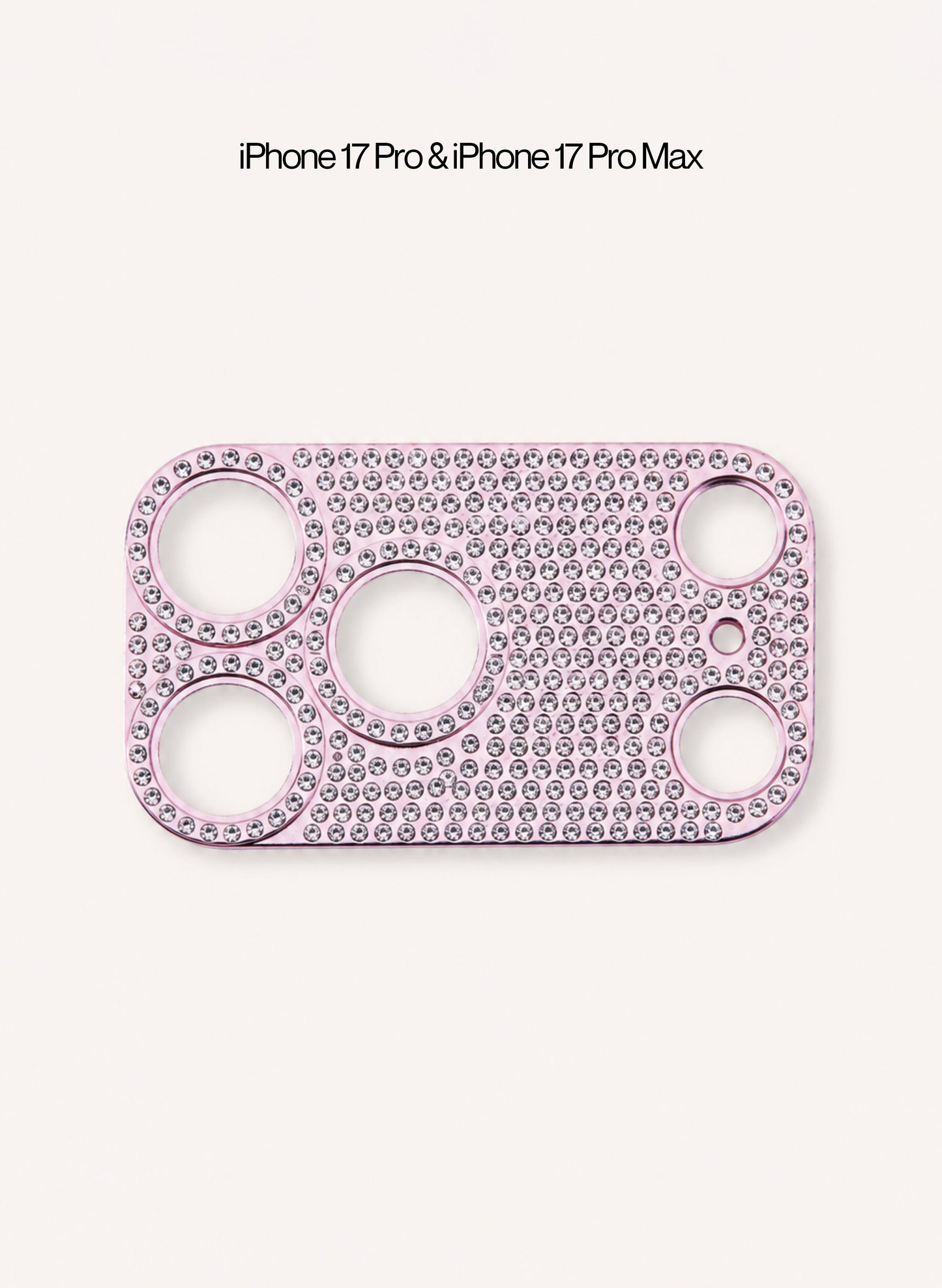 Rhinestone Camera Sticker - Pink