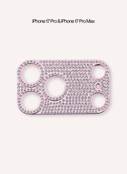 Rhinestone Camera Sticker - Pink