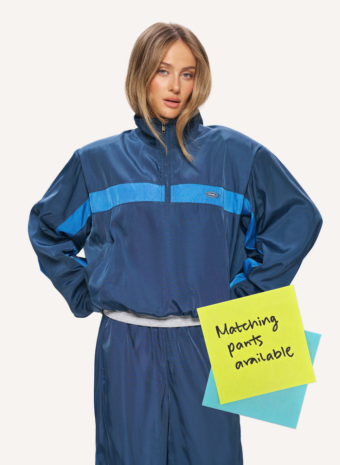 Vintage Sport Windbreaker - Blue