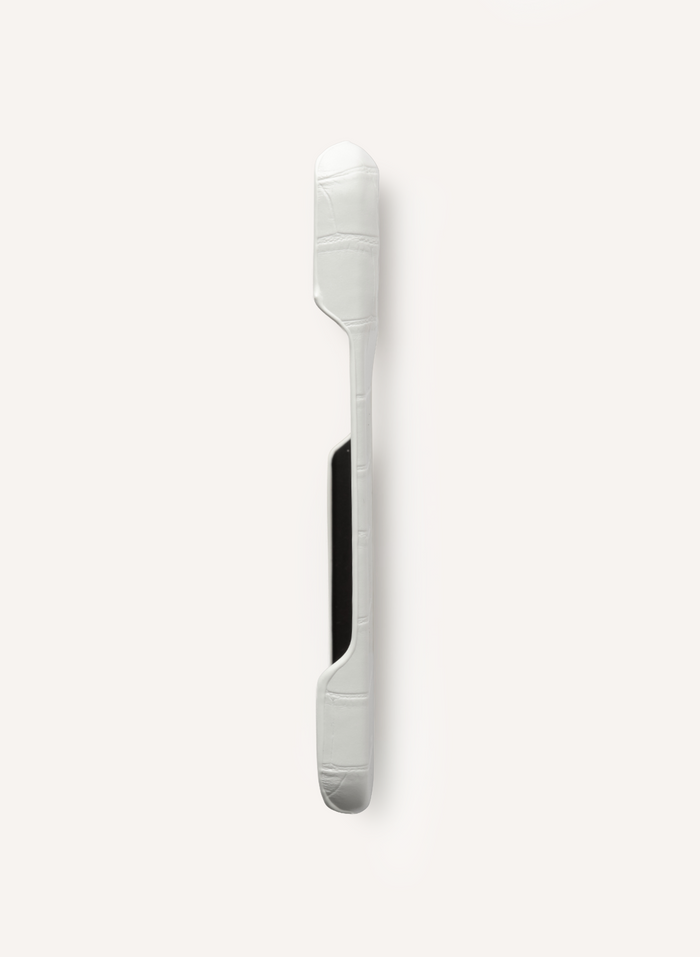 Croc Effect Phone Case - White