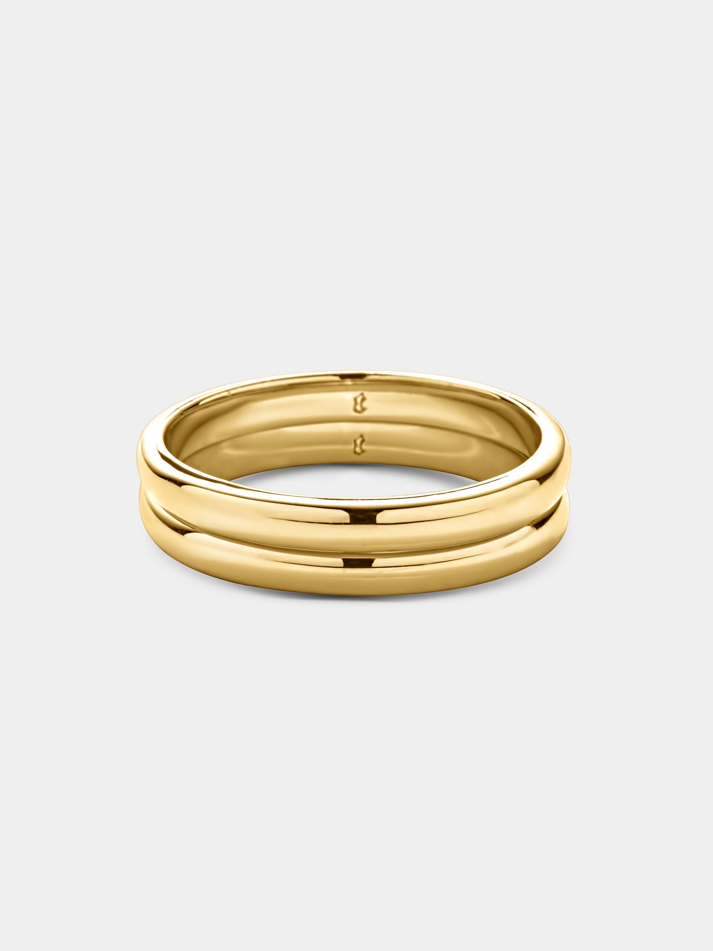 Plain Stacking Rings - Gold 2 Pack
