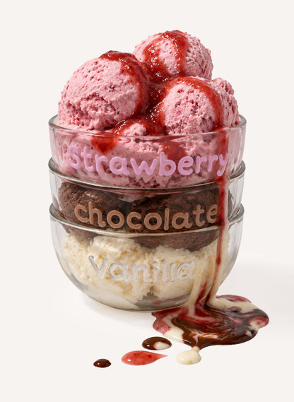 3 Pack Ice Cream Bowls