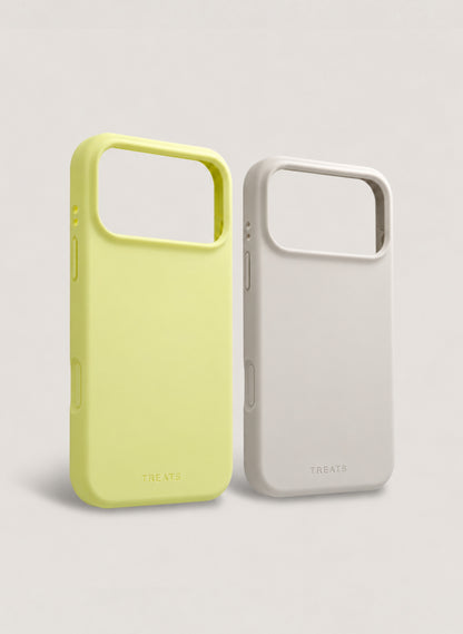2 Pack Phone Case - Yellow/Cream