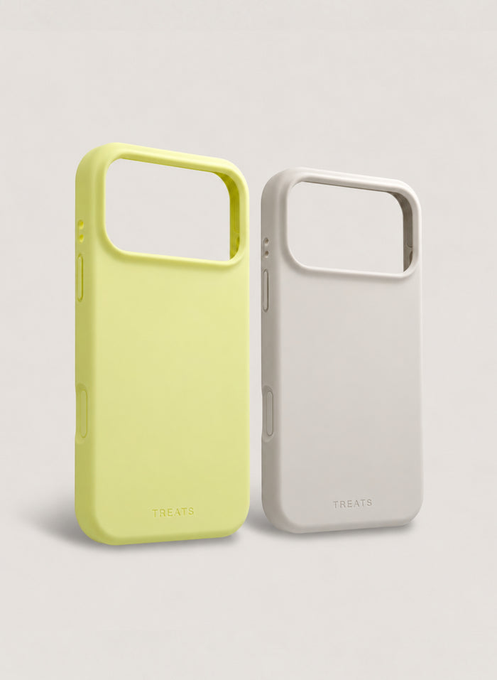 2 Pack Phone Case - Yellow/Cream