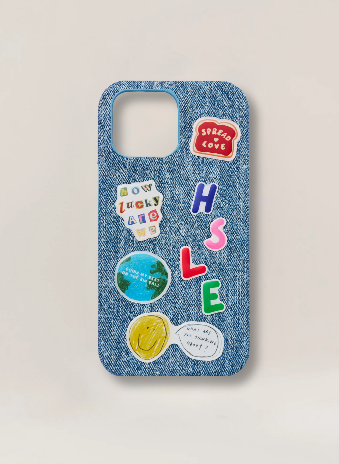 Denim Texture Case - Light Blue