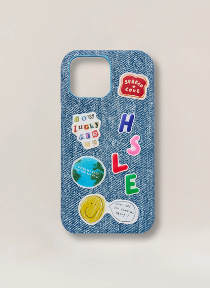 Denim Texture Case - Light Blue