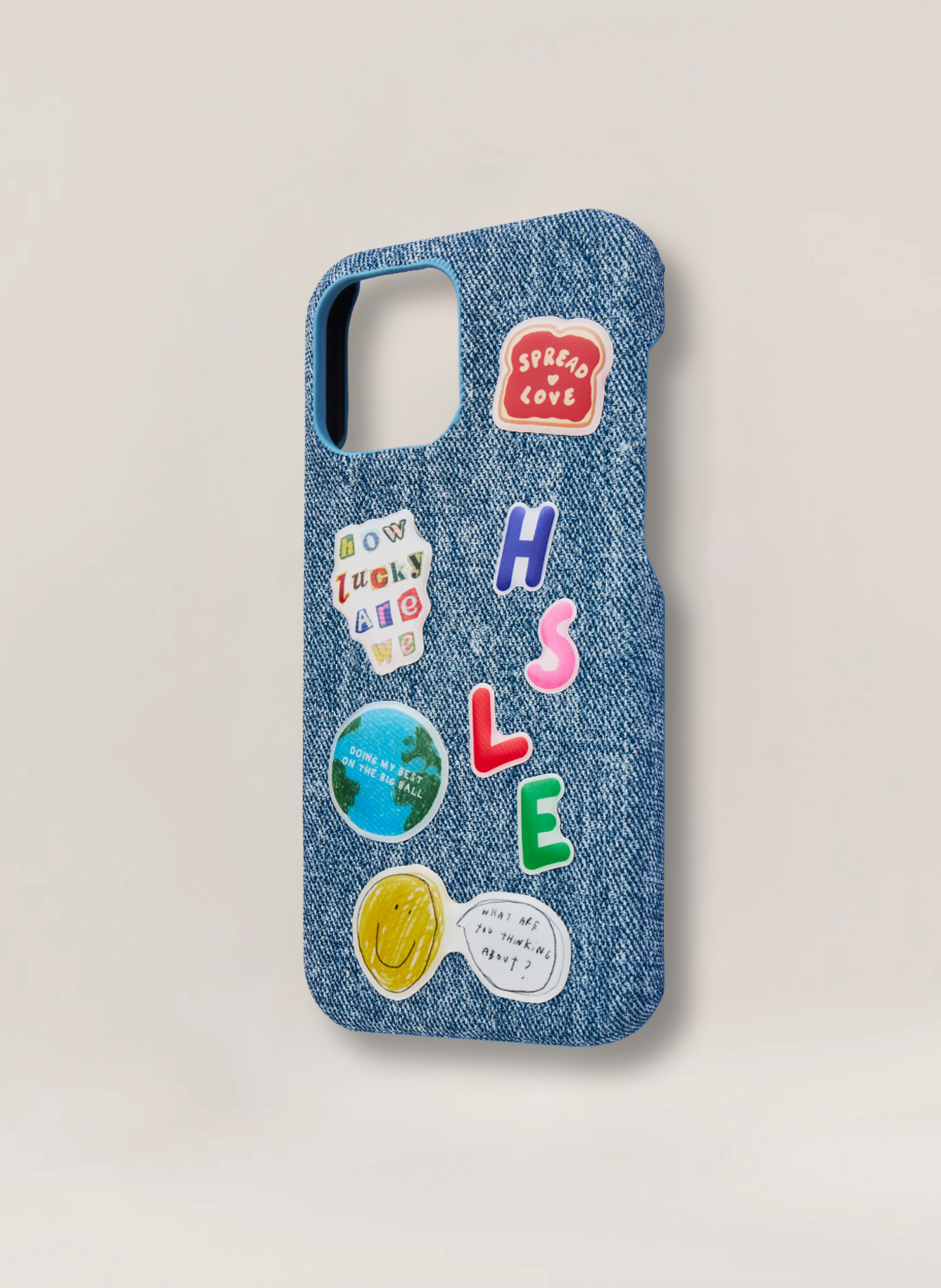 Denim Texture Case - Light Blue