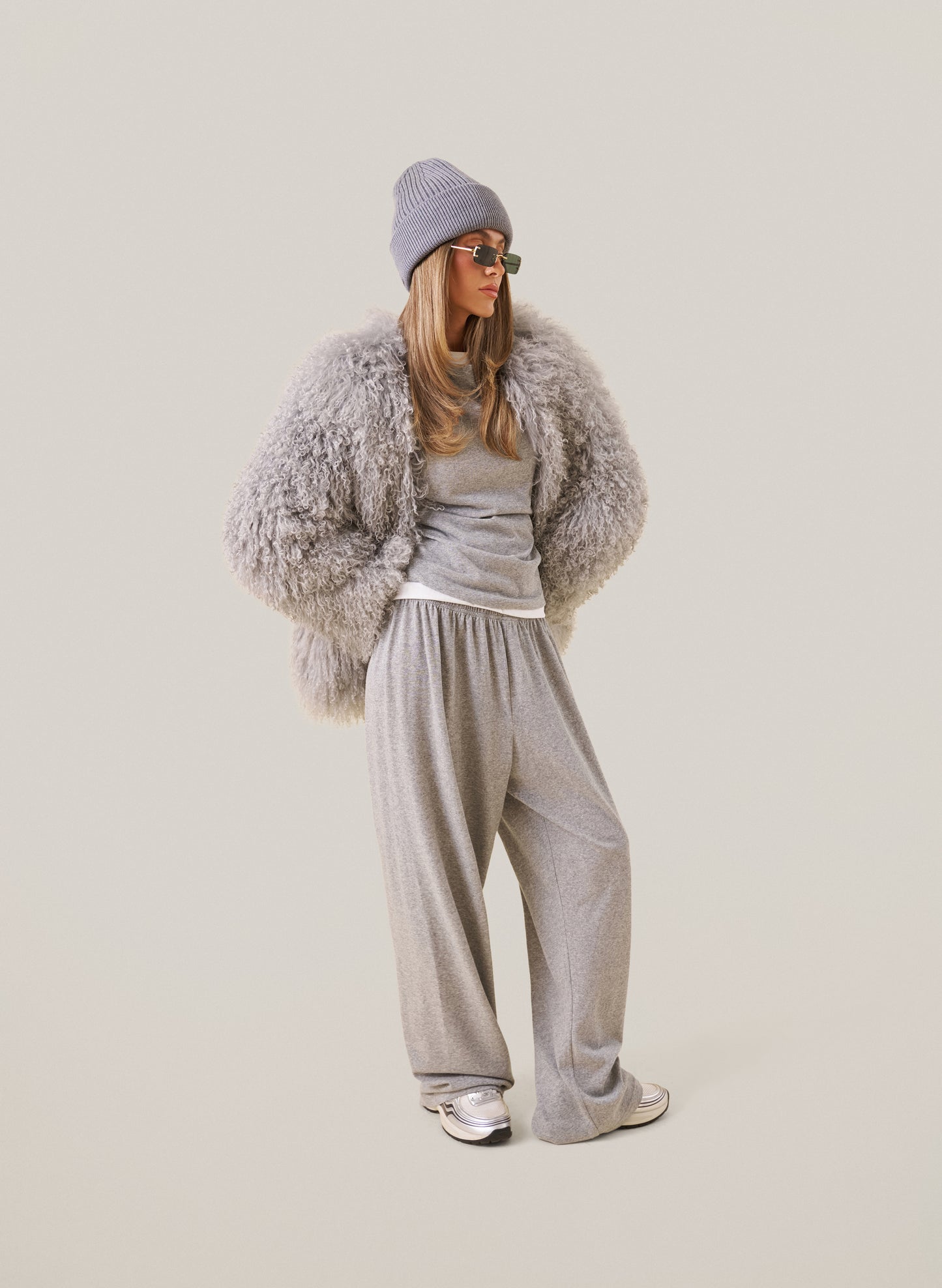 Layered Slub Set - Grey