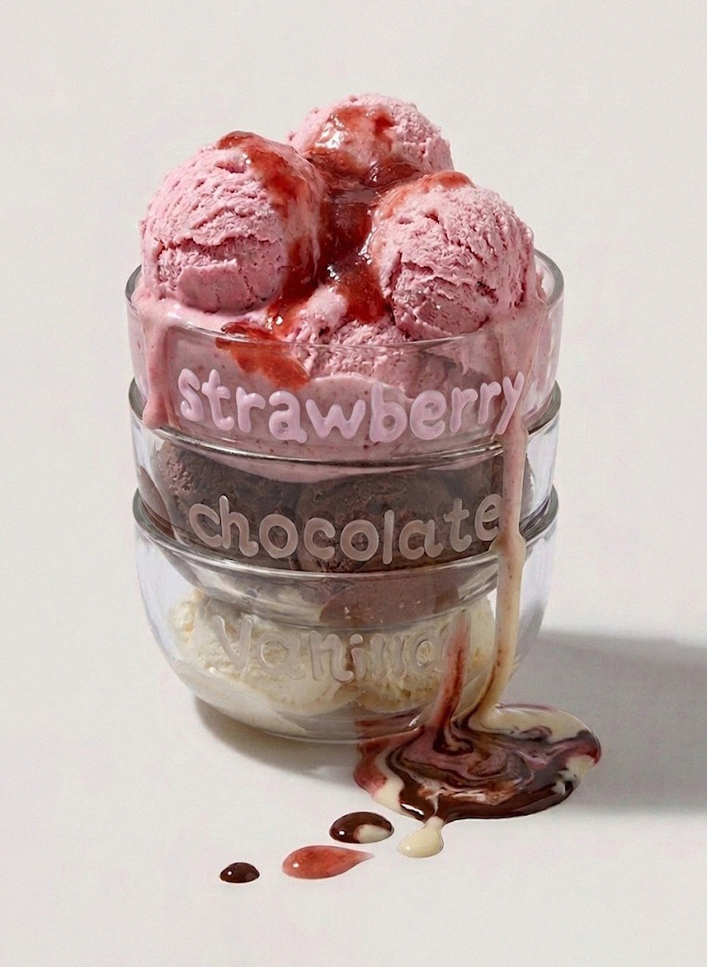 3 Pack Ice Cream Bowls