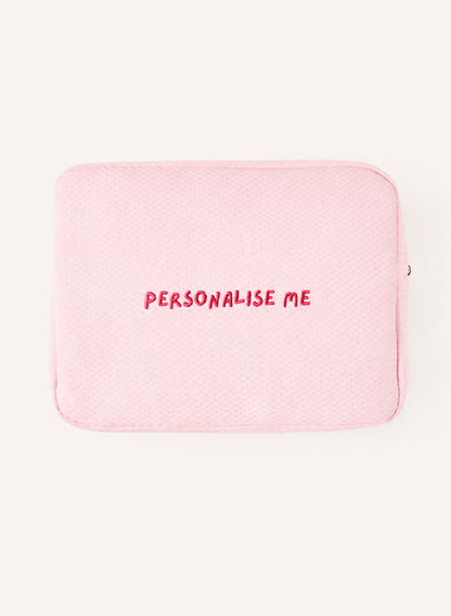 Personalised Waffle Pouch - Pink