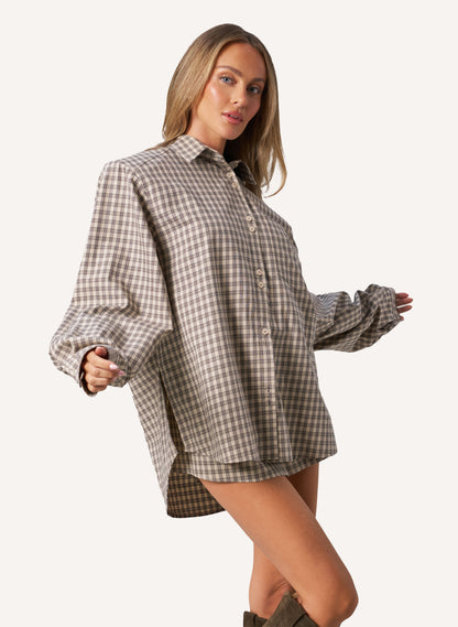 Elevated Check Set - Beige