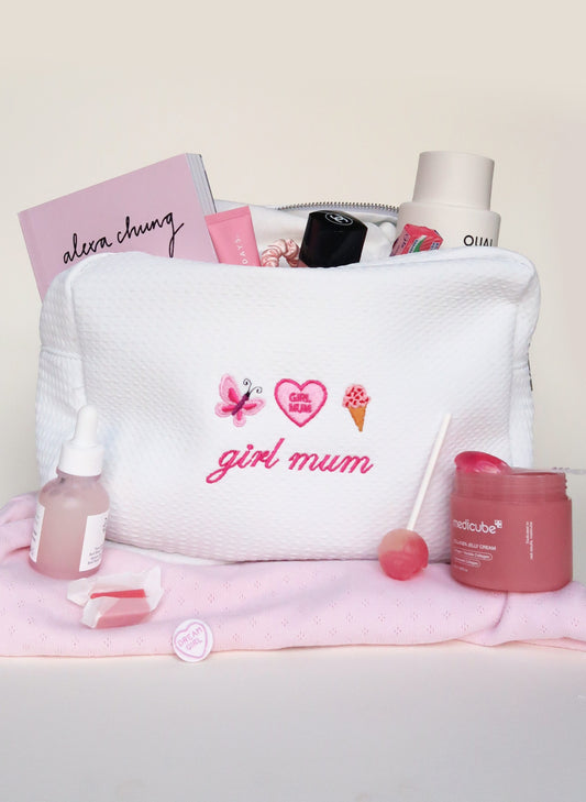 Personalised Waffle Pouch - White