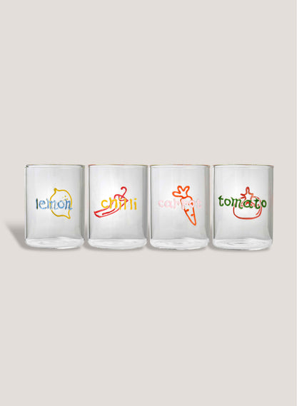 Farmers Market Glass Set - Clear