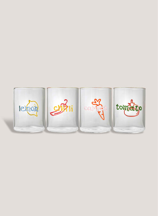 Farmers Market Glass Set - Clear