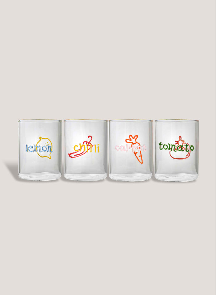 Farmers Market Glass Set - Clear