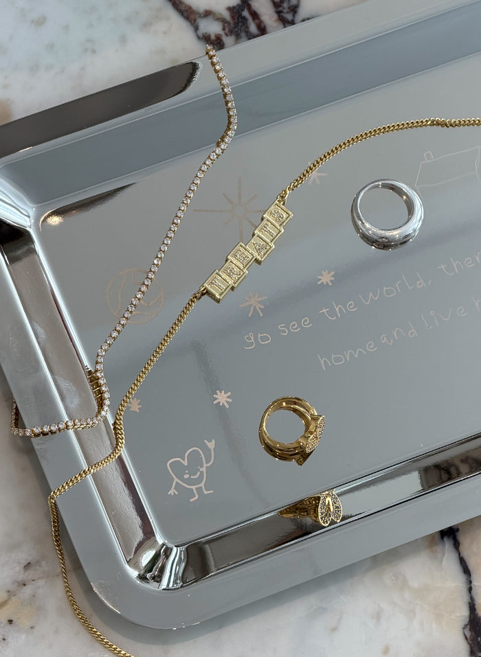 Silver Tray - See The World