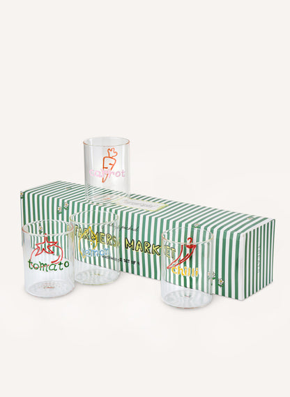 Farmers Market Glass Set