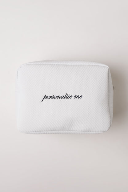 Waffle Pouch - White